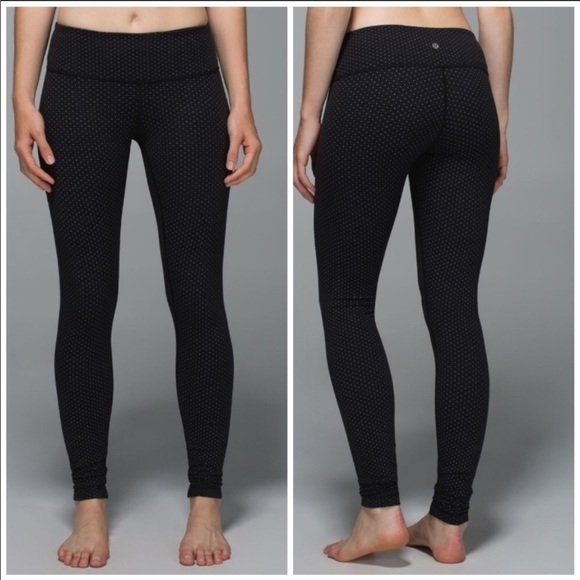 polka dot lululemon pants
